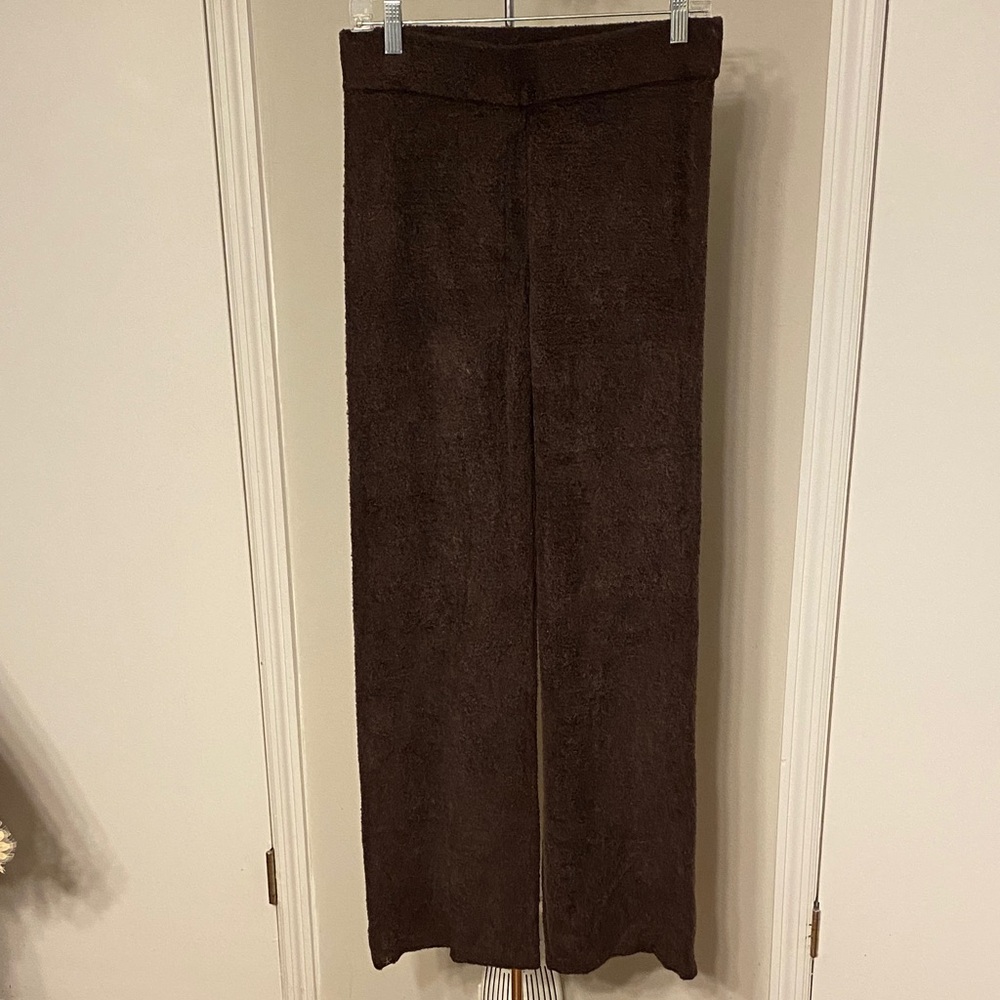 Barefoot Dreams Women's Brown Plush Lounge Pants